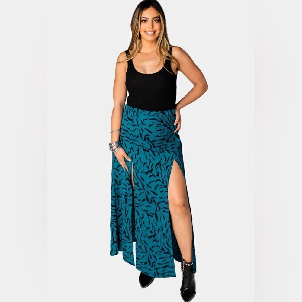 Bridget Juniper Maxi Skirt NWT